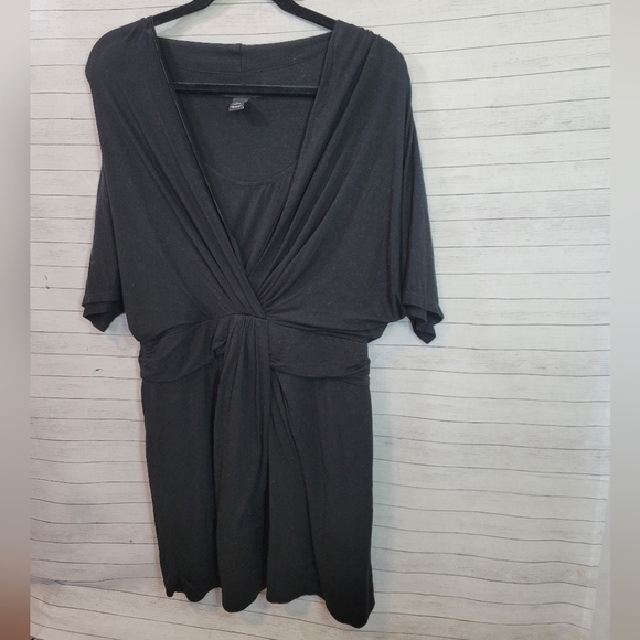 WHITE HOUSE BLACK MARKET SHORT SLEEVE FIT & FLARE SHEATH DRESS, SZ LARGE - Picture 3 of 13